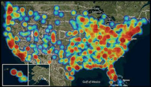 US Map Human Trafficking Project No Rest